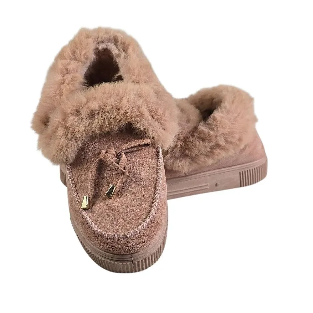 BAMBOO Plush Fur-Lined Slipper Shoes